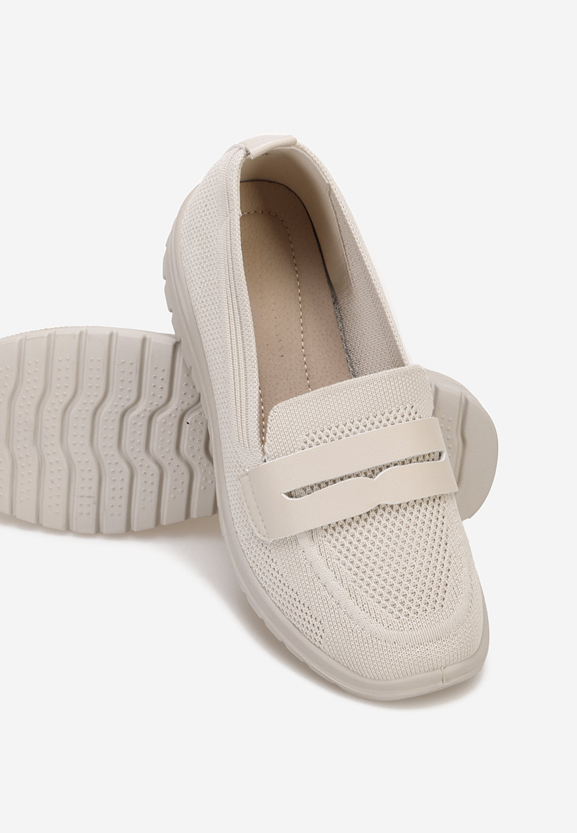 Mocassins femme beige Icora
