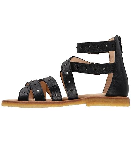 Angulus Sandalen - Schwarz m. Nieten