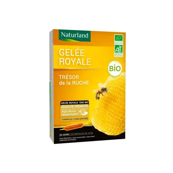 Naturland Gelée Royale 1500mg Bio 20 ampoules