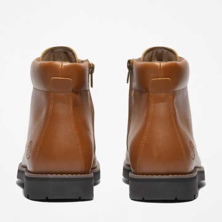 Bota Alden Brook com zíper lateral para homem, na cor marrom claro.
