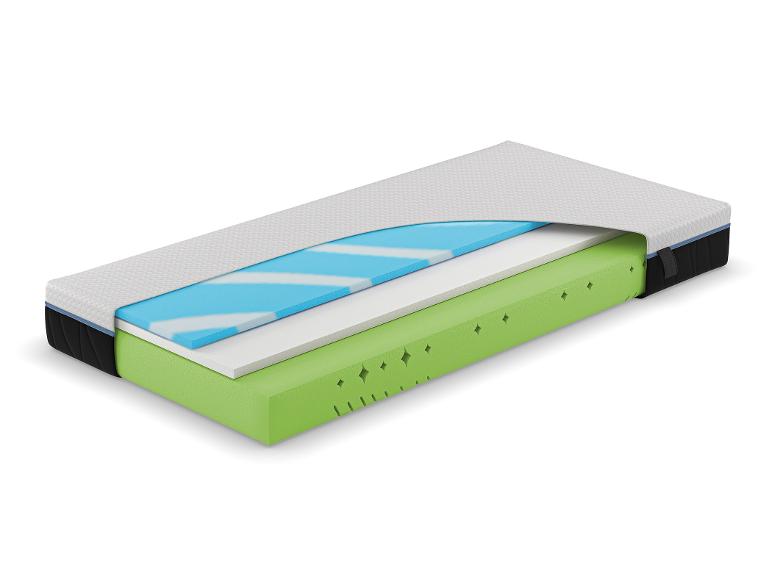 Koudschuim matras met viscoschuim topper