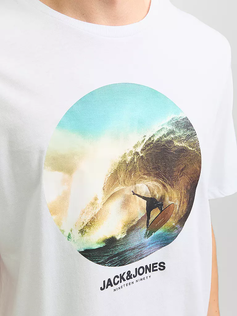 JACK & JONES T-Shirt JJCELLOX weiss