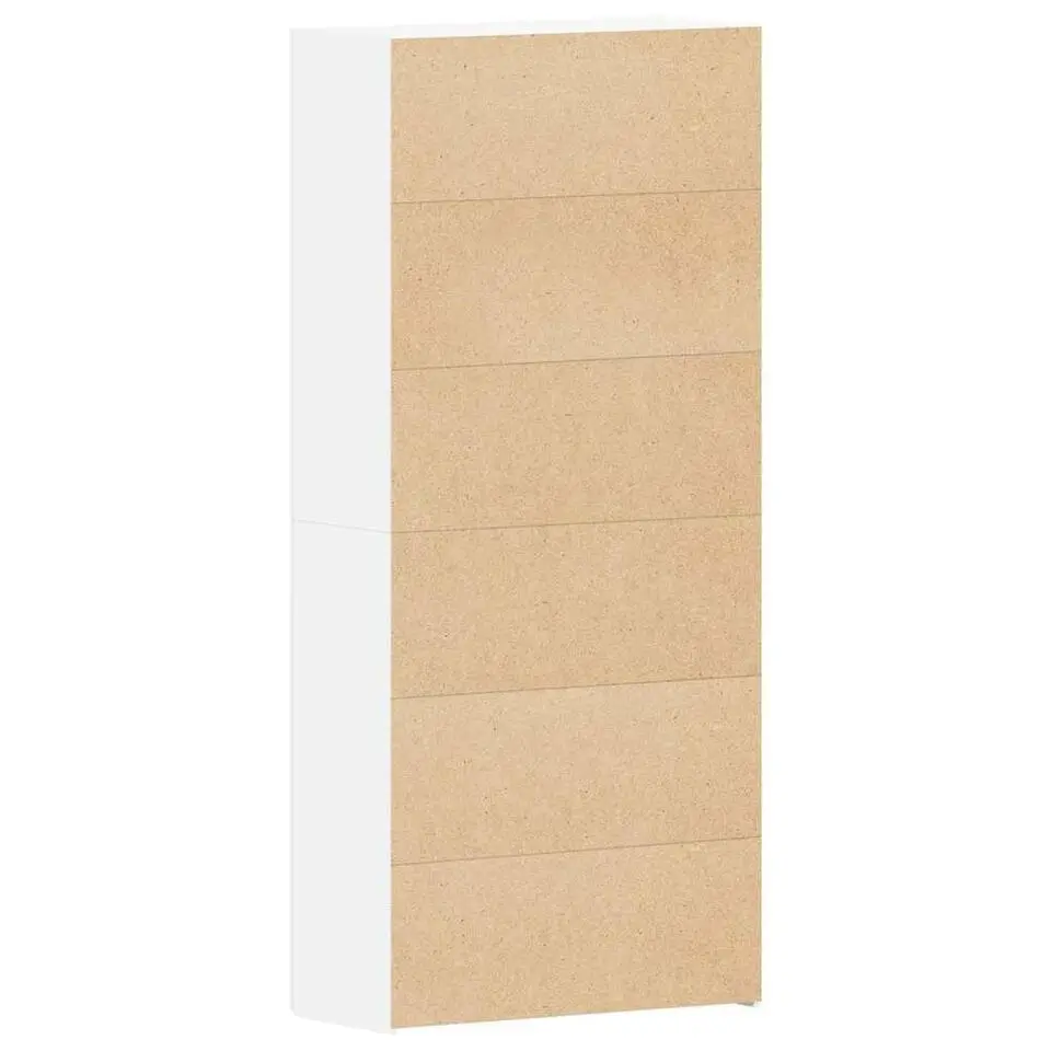 vidaXL - Hoge Schoenenkast met 6 planken 12 paar - Wit - 80x35,5x180 cm