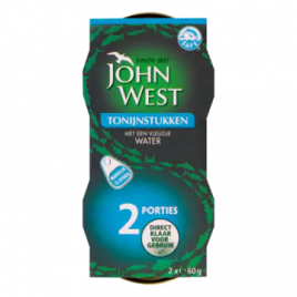 John West Tonijnstukken met een vleugje water 2-pack