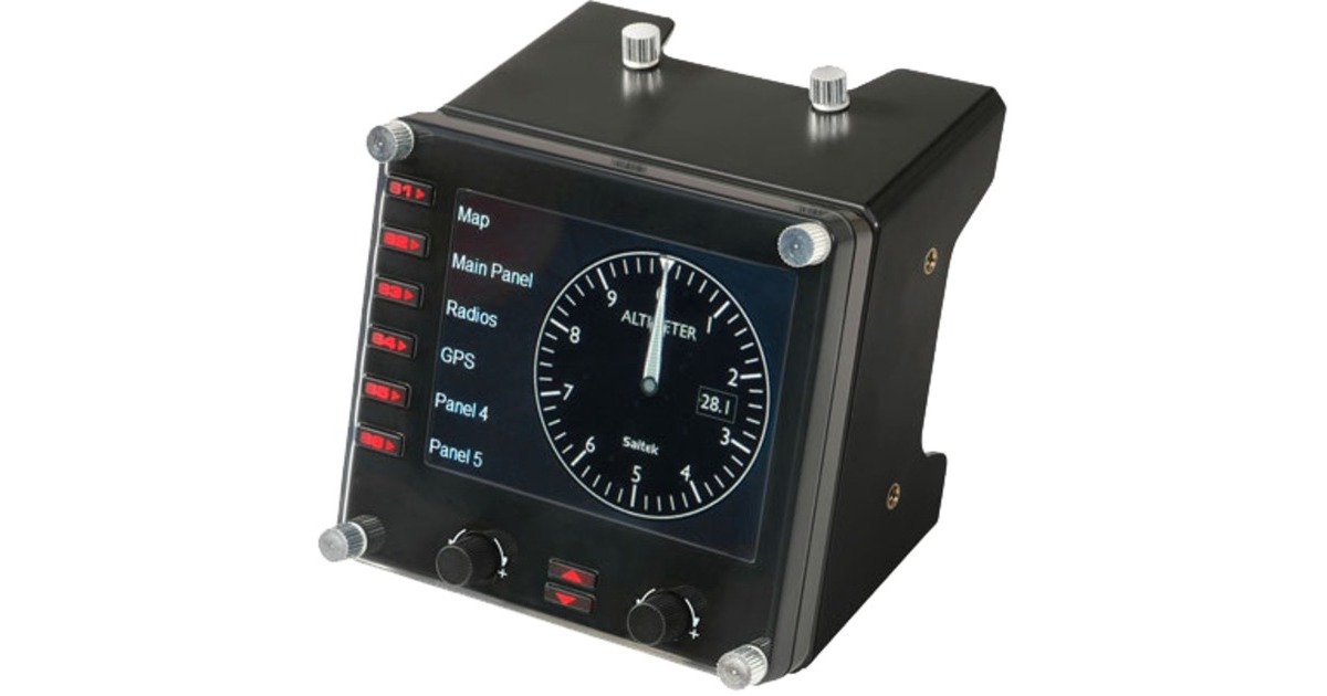 Logitech GSaitek Pro Flight Instrument Panel instrumentenpaneel  (Zwart, PC)