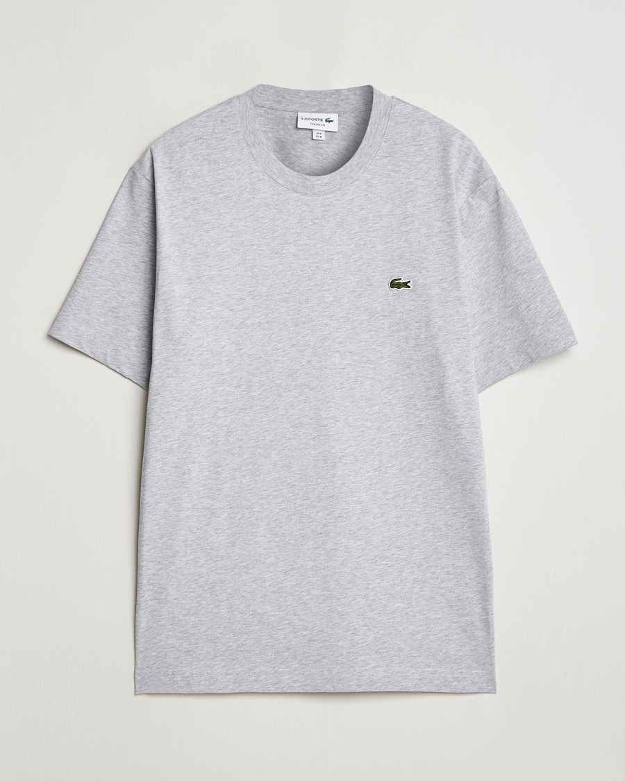 Lacoste Crew Neck T-Shirt Silver Chine