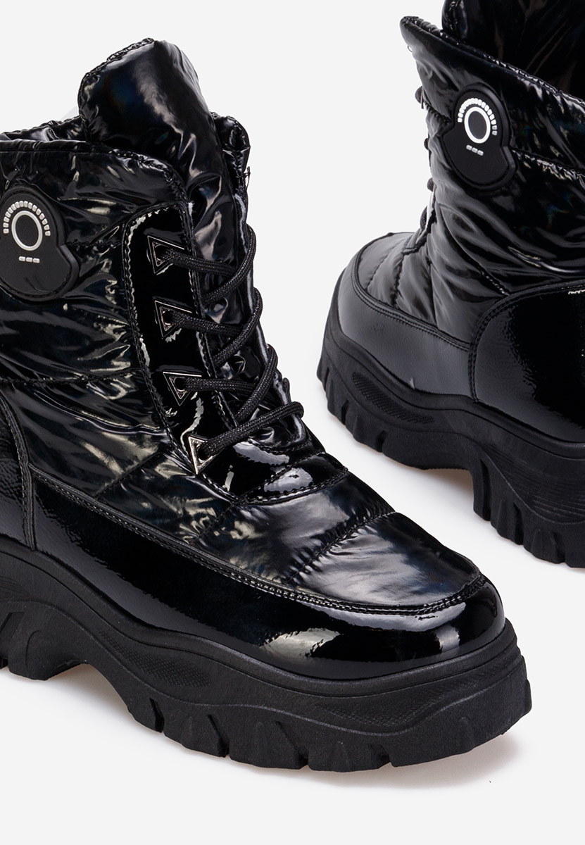 Bottines d'hiver femme noires Louisa