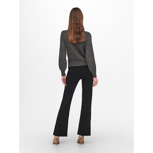 JDY Rue Life Striktrøje, Dark Grey Melange, XL