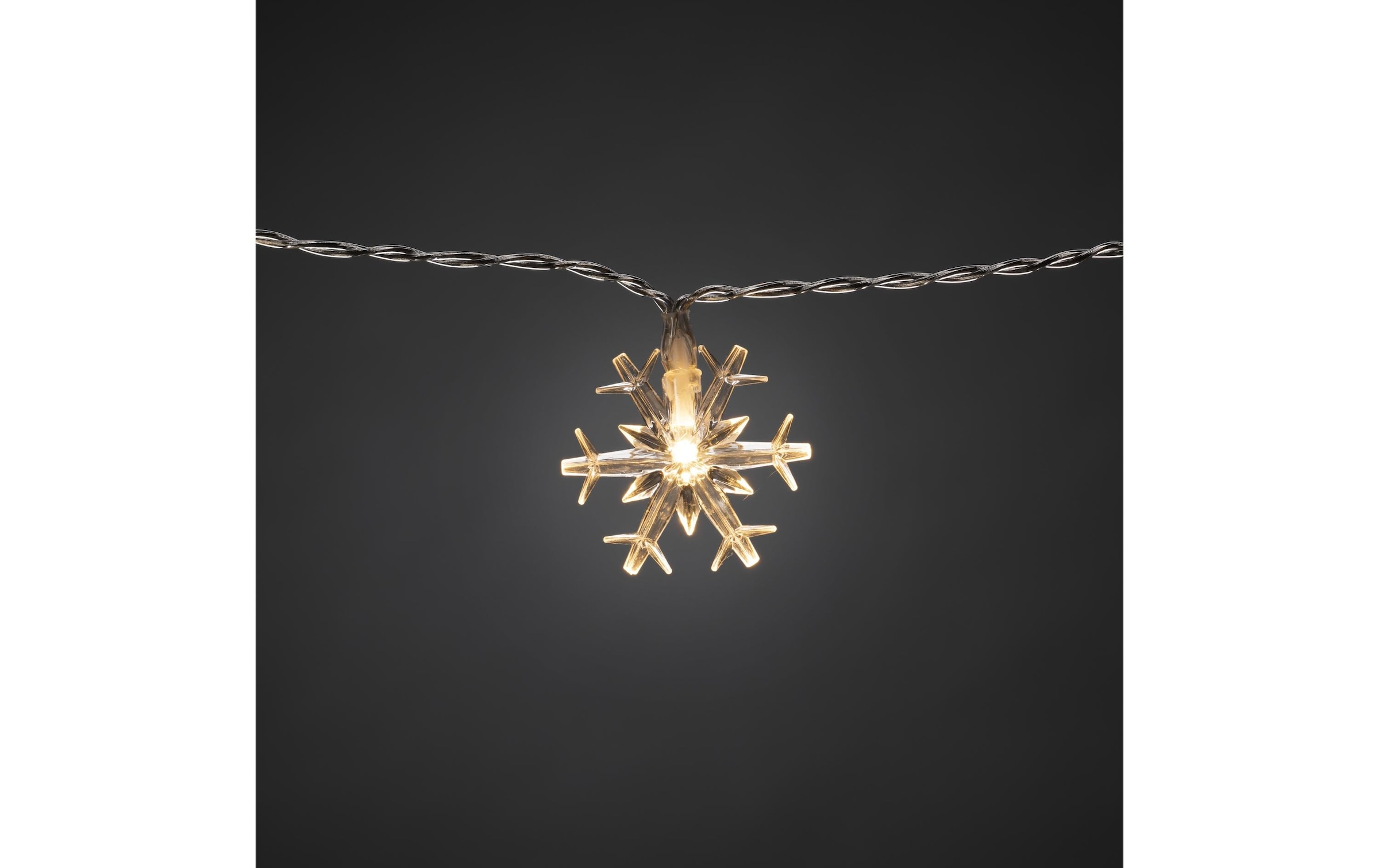 KONSTSMIDE LED-Lichtervorhang »Schneeflocken 44 LED 45658 m Outdoor« 44 Stk.-flammig