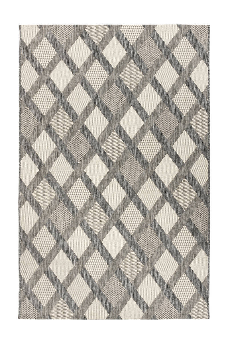 Outdoor-Kurzflorteppich SPLASH 800 - creme-grau - 80x150 cm