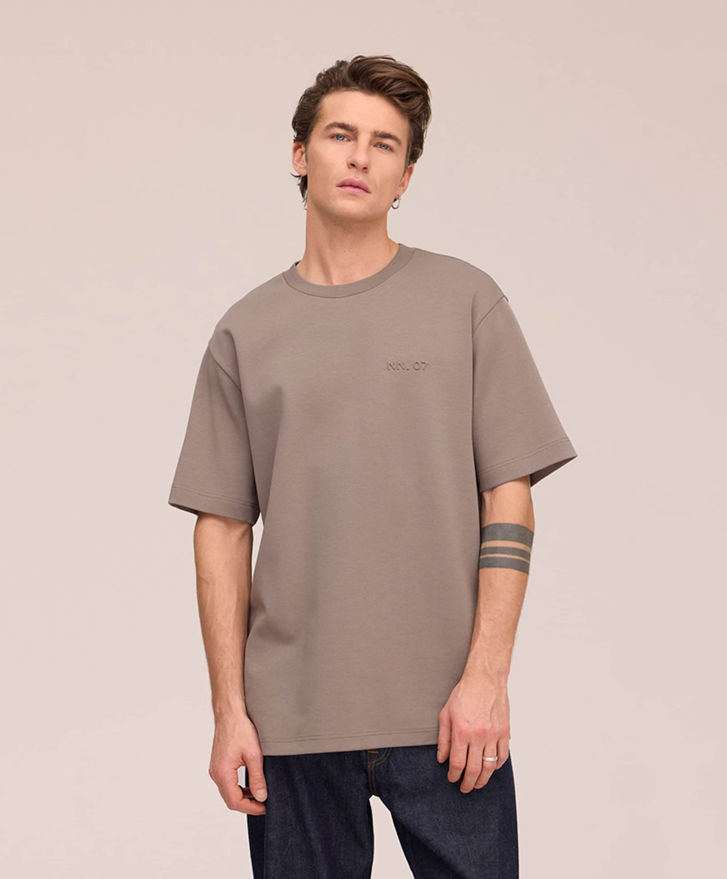 NN.07 Heren T-shirt bruin