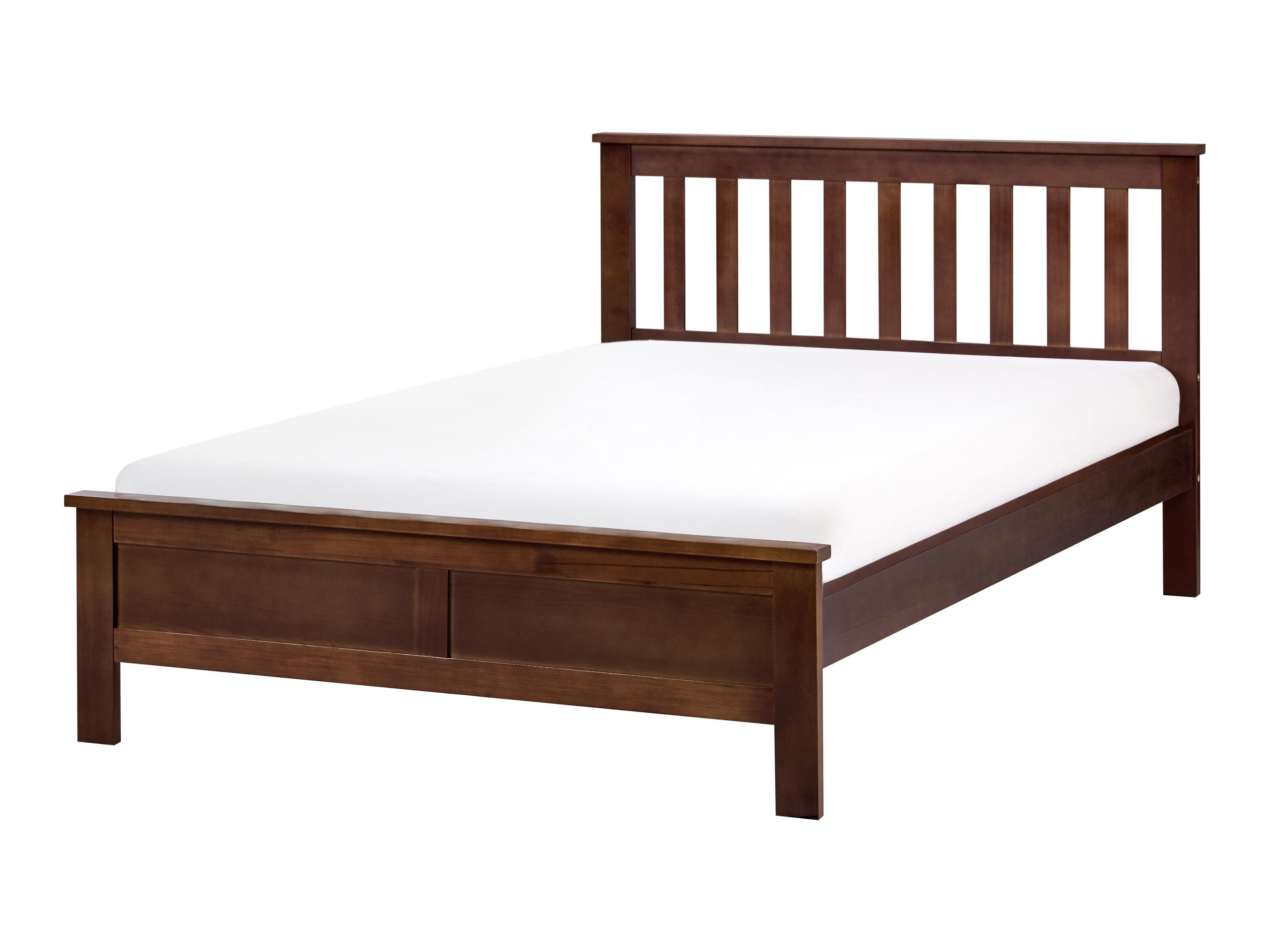 Bed Dennenhout MAYENNE 120 x 200 cm Donkerbruin