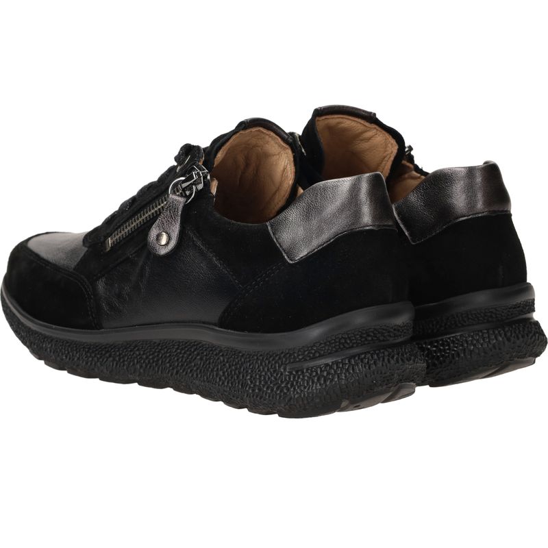 Hartjes Rap Sneakers Zwart Dames