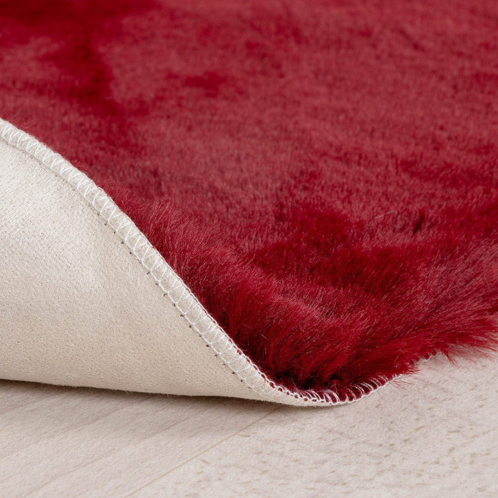 Kindervloerkleed - Huggy Hart Rood | Super fluffy!