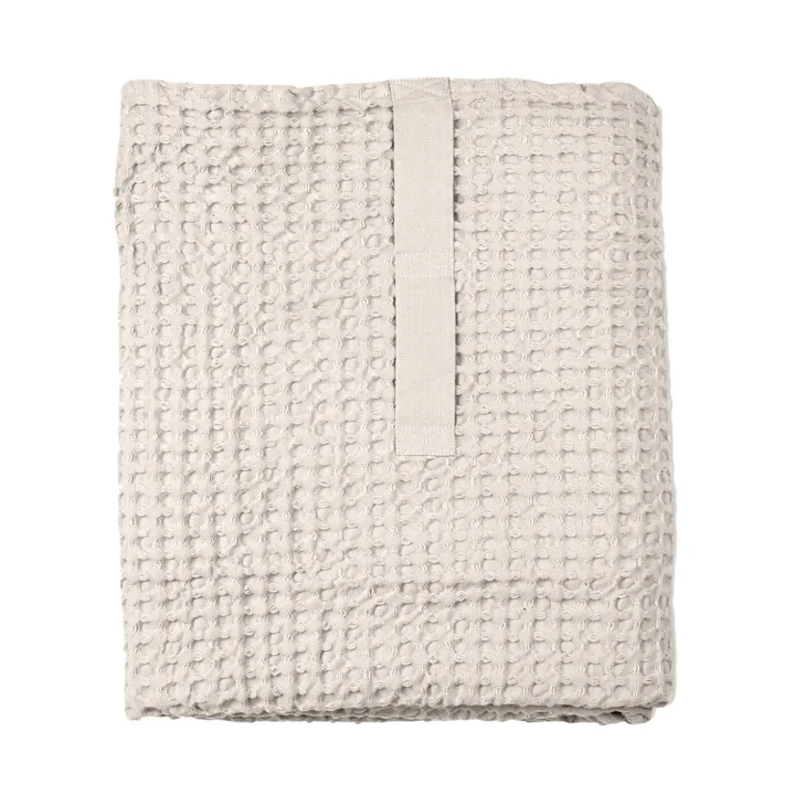 The Organic Company - Big Waffle Badetuch & Decke, 100 x 150 cm, stone