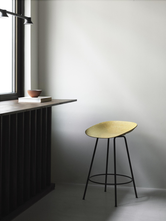 Normann Copenhagen Mat Barstool barkruk 65cm Hemp Cream Steel