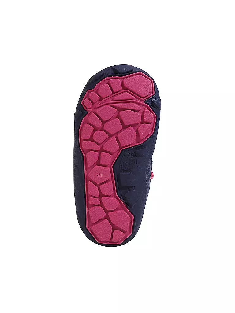 AFFENZAHN Kinder Barfußschuhe - Stiefel SNOWY Flamingo beere