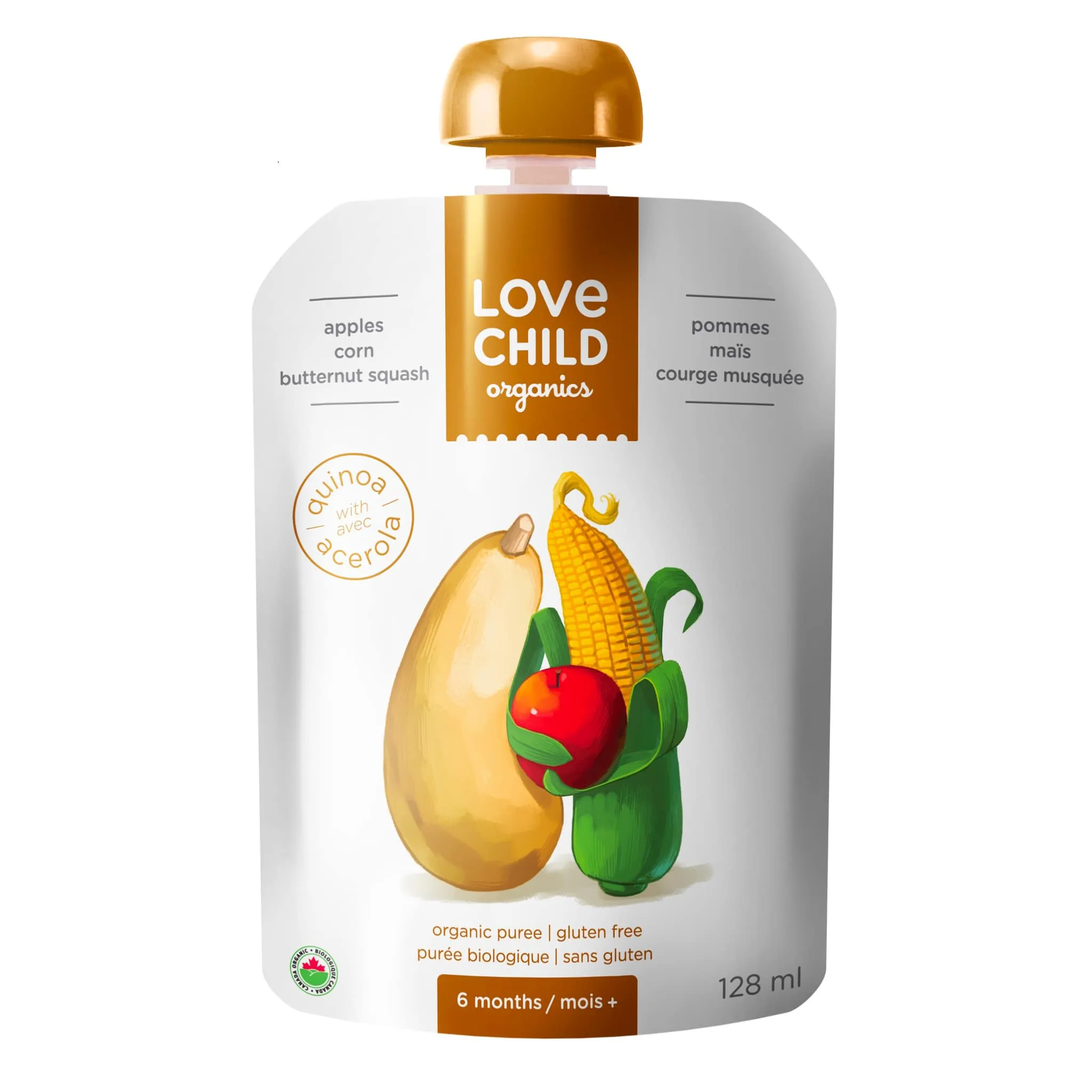 Love Child Organics Purée Bio - Superblends - Pommes, Maïs et Courge Musquée ( À partir de 6 mois)
