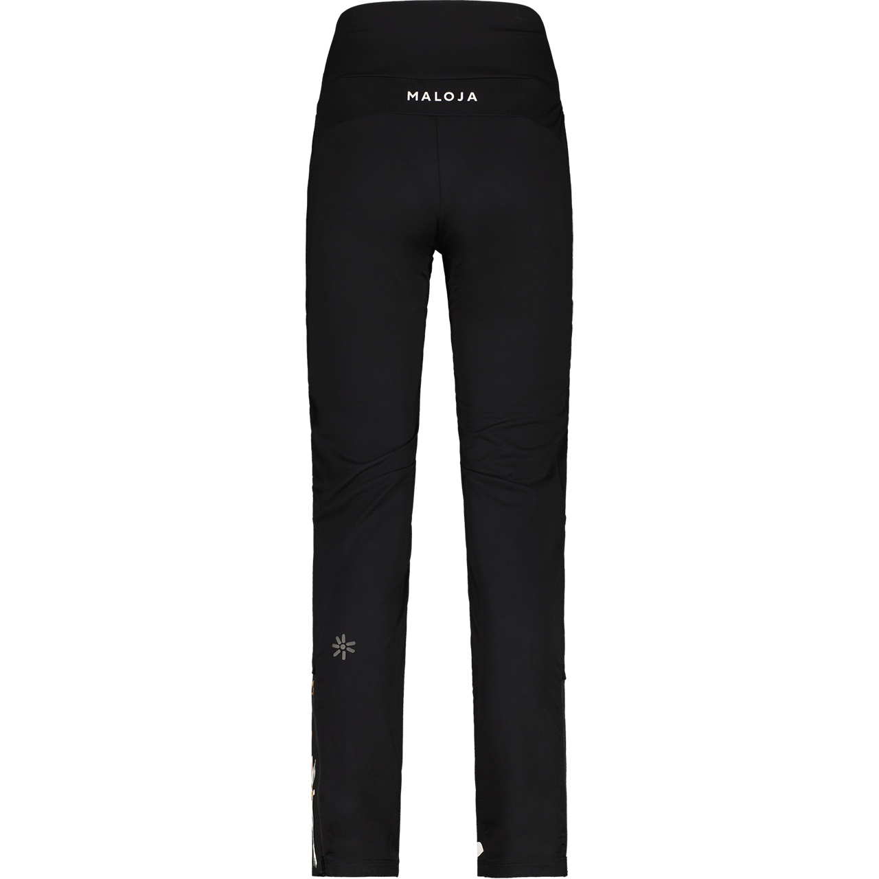 Maloja Damen Hybrid Softshellhose ROBINIEm deep black flora | Langlaufhosen | Langlaufbekleidung | Damen | XSPO-Fashion