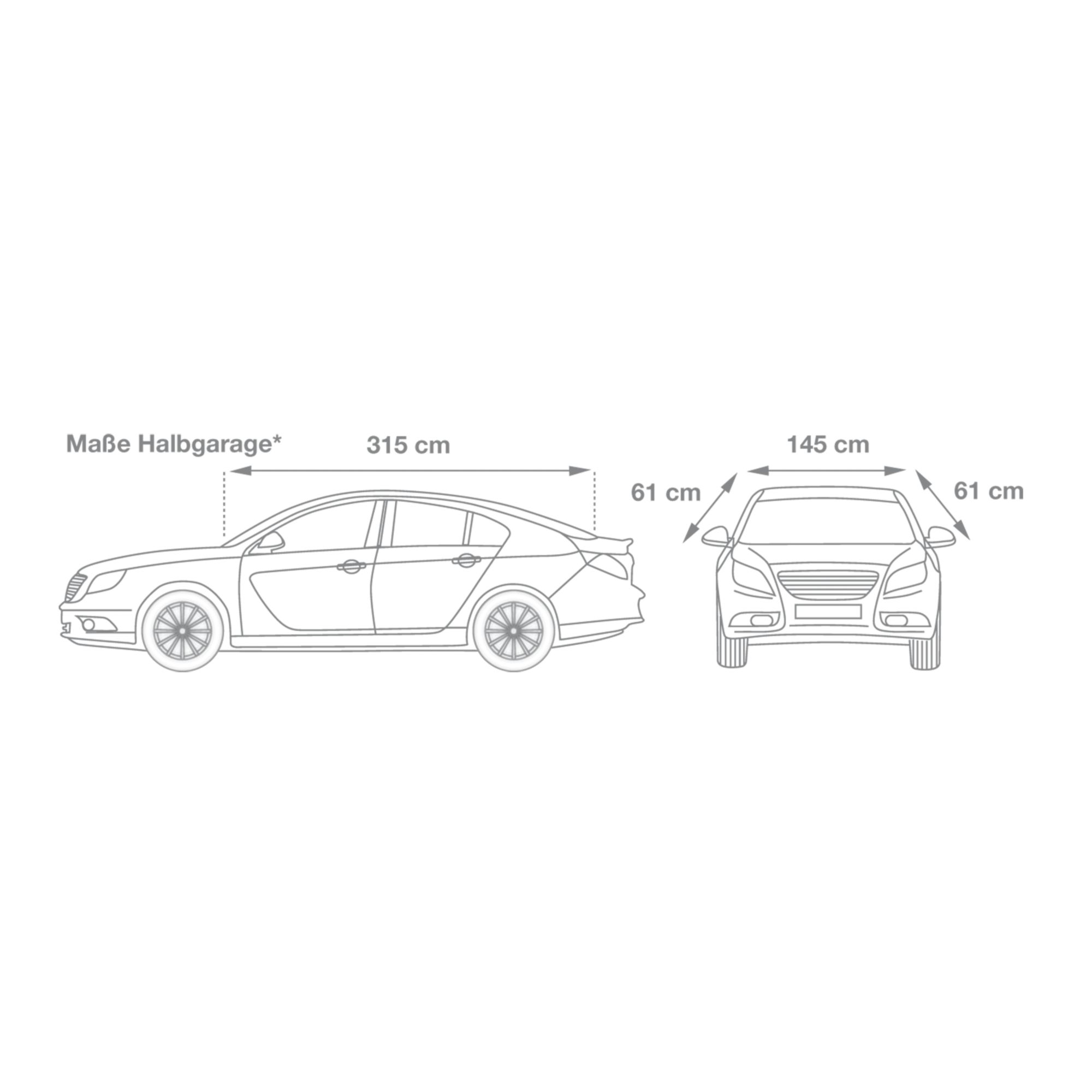 CARTREND Halbgarage Gr.XL dunkelblau