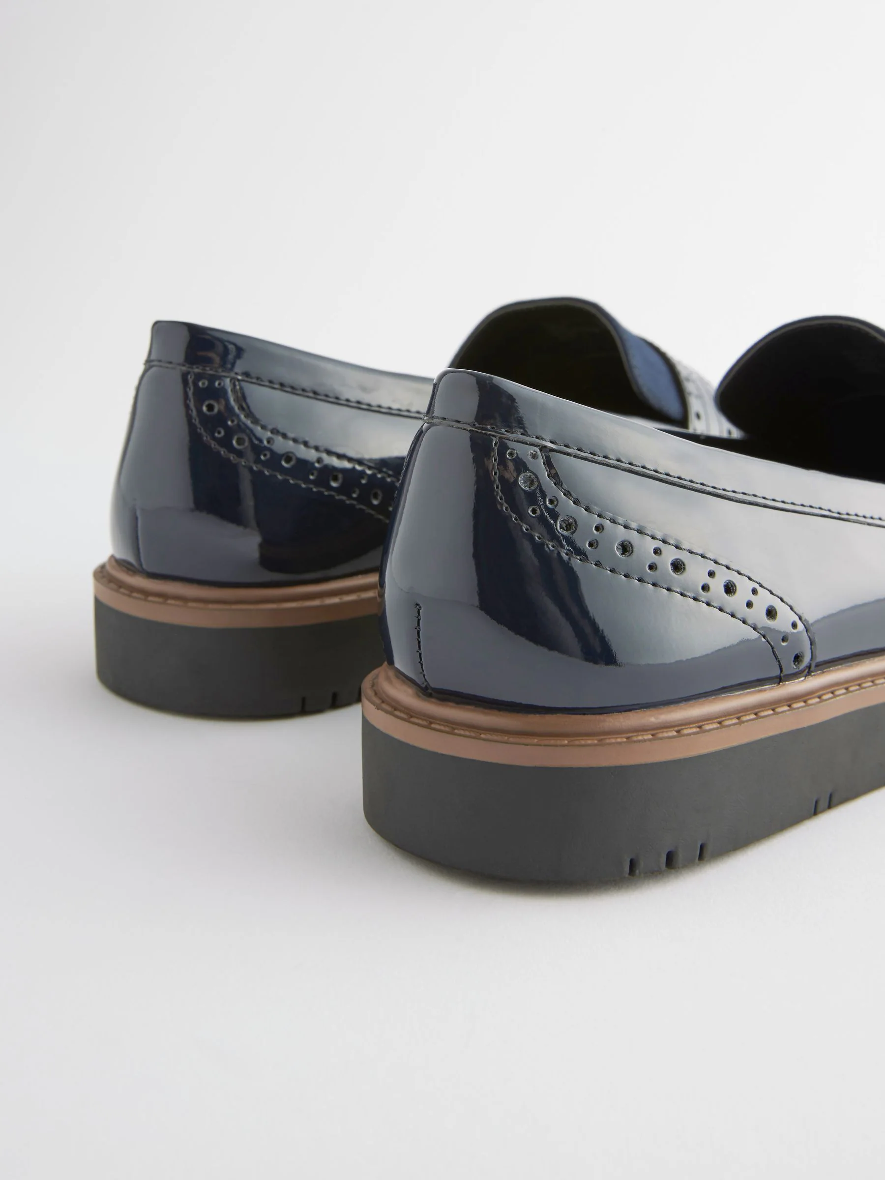Donkerblauw - Forever Comfort® Brogue Instappers