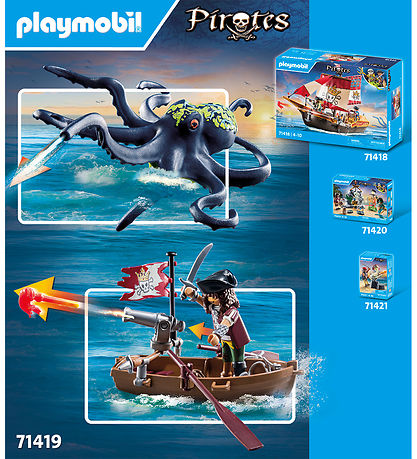 Playmobil Pirates - Kampf gegen den Riesenkraken - 71419 - 44 Te