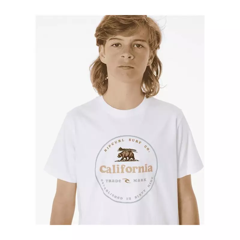 Teeshirt junior RIPCURL Cali Bear Tee -Boy White 12