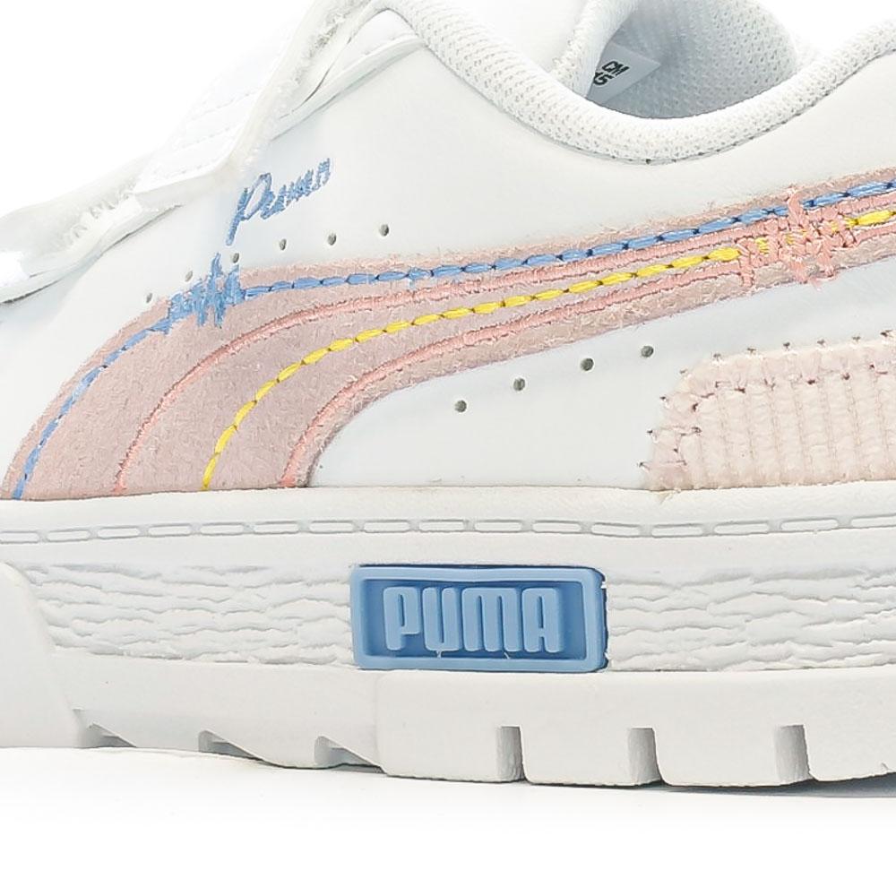 Puma Baskets Blanc/Rose/Bleu Fille Puma Mayze Sweater