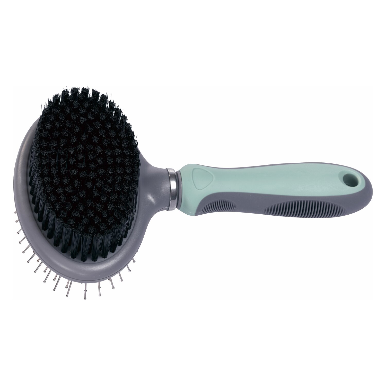 pawberry Doppelbürste  - grey/mint