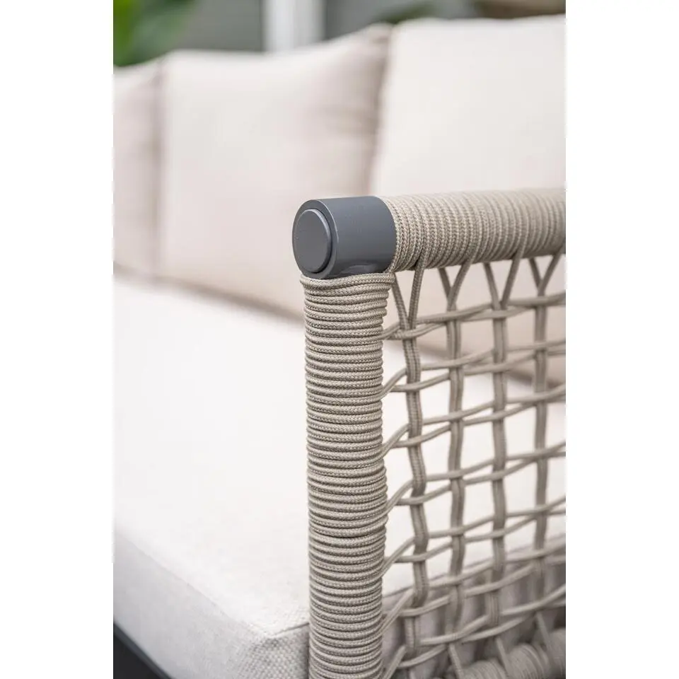 Teramon hoekset - 4-dlg. - carbon black - taupe - desert sand
