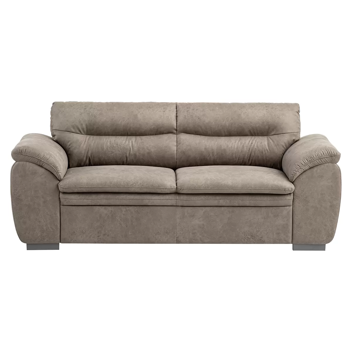 3er Sofa Leandra Graubraun