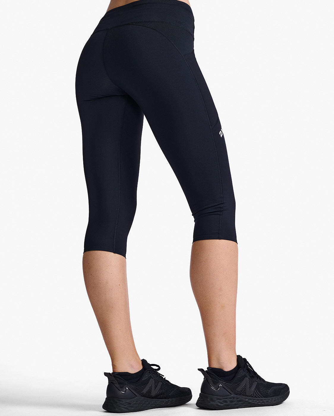 2XU Aero Mid-Rise Comp 3\4 Tights Black\Silver