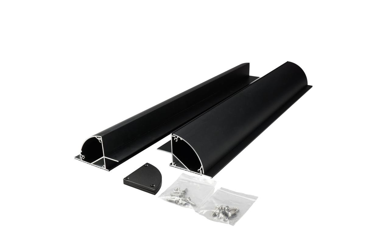 Solarmodul Halterung HSA+ 55/S ALU SchwarzHalterung geeignet für Solarmodule mit einer Länge von max. 55 cm