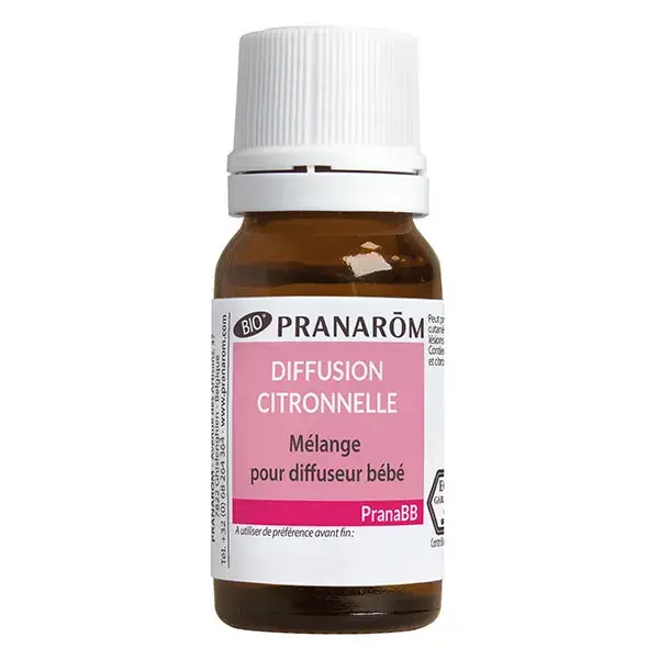 Mistura para Difusão Pranarom PranaBb Organic Lemongrass 10ml