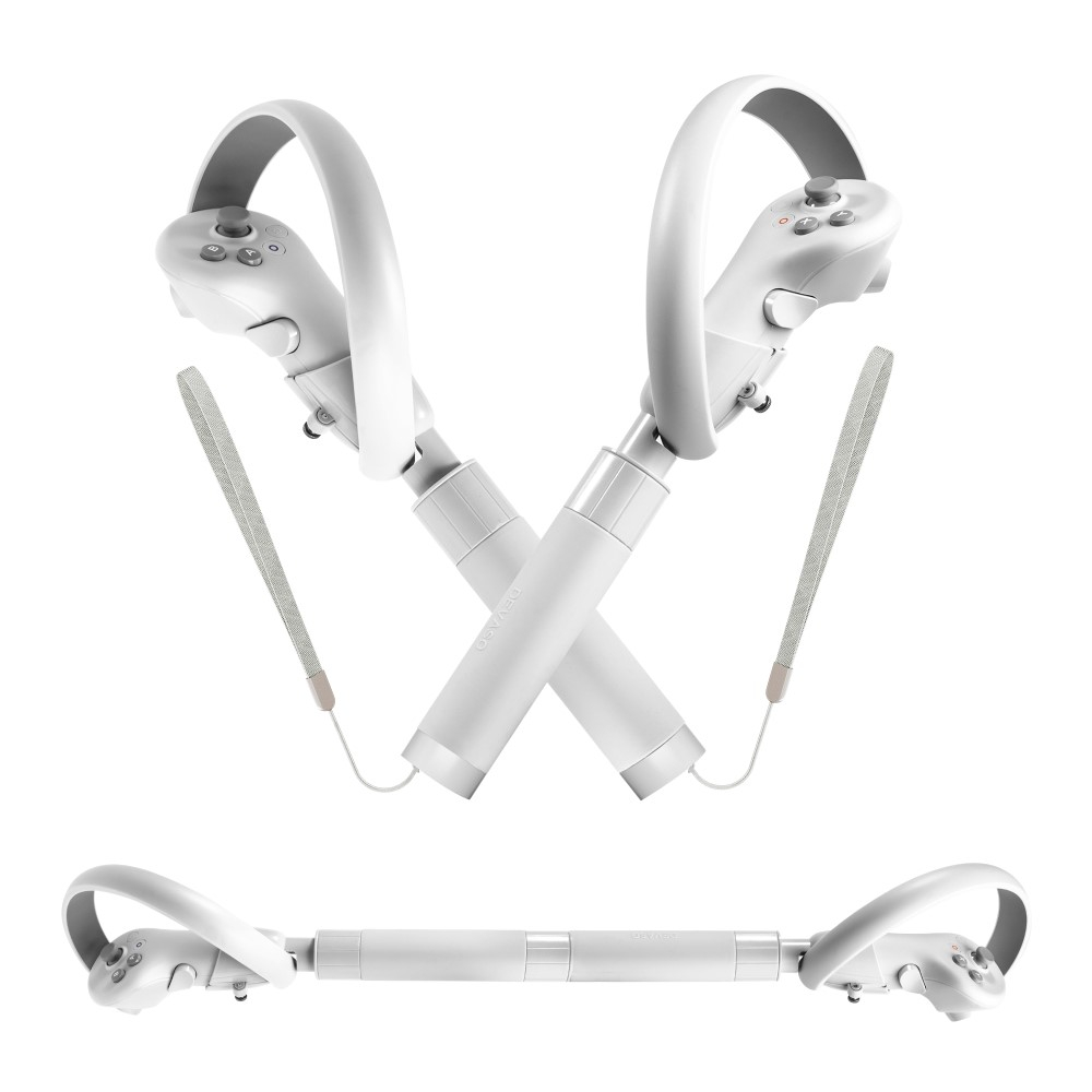 (2er Set) Pico 4 Controller Silikon Grip Griffverlängerung - Hellgrau
