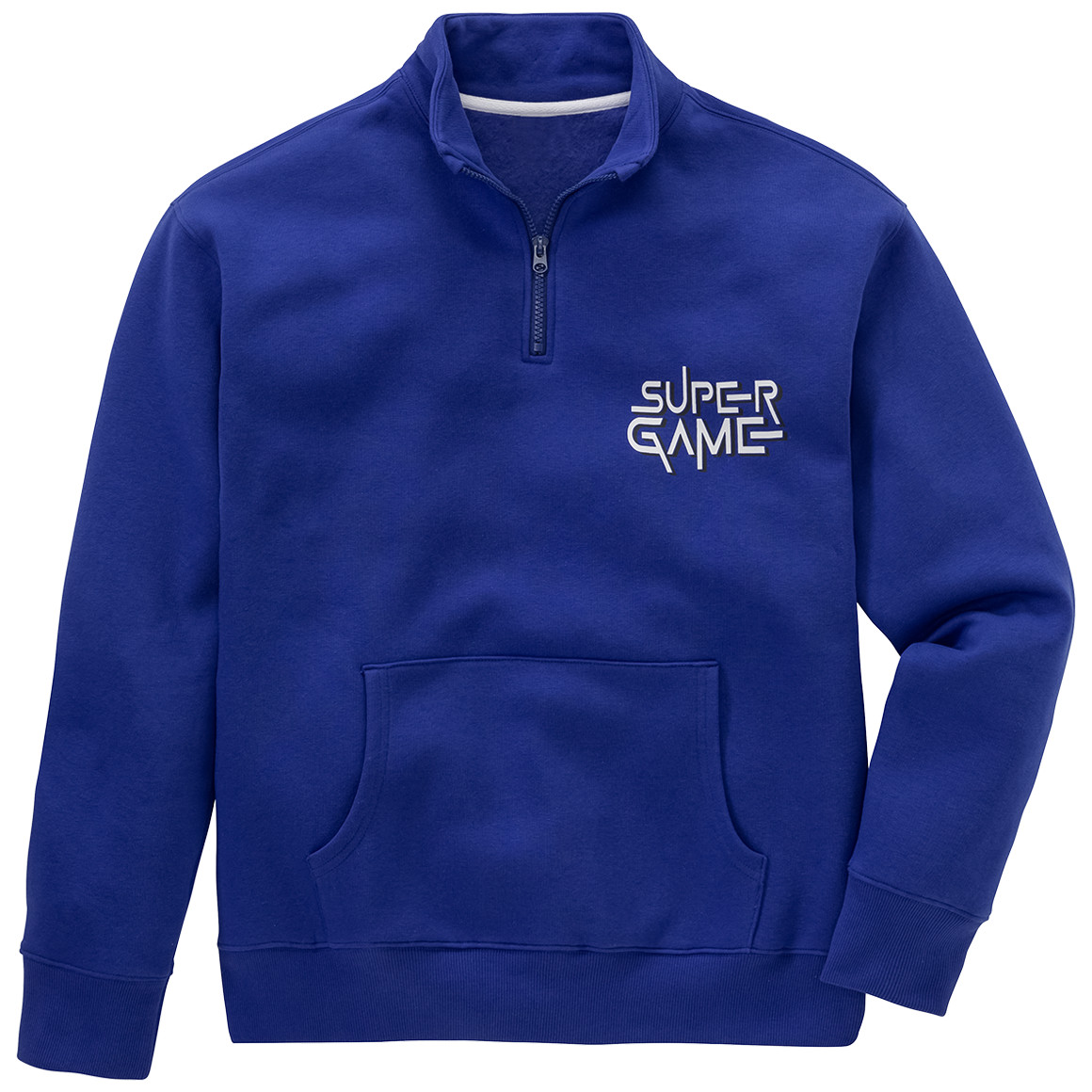 Beatwear Jungen Sweatshirt im Troyer-Style blau