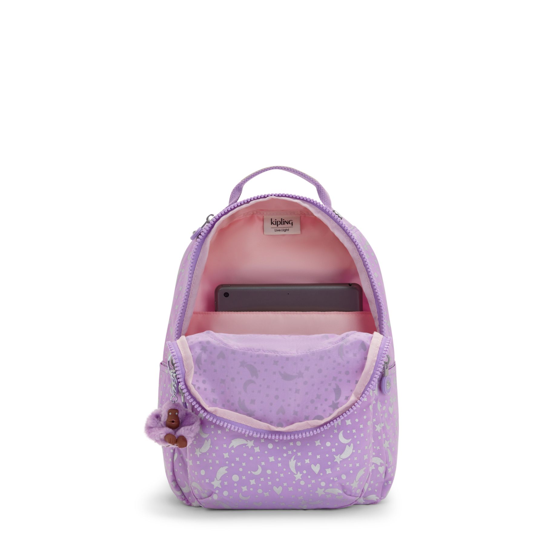 SEOUL S Petit Sac à Dos avec Compartiment pour Tablette - Galaxy Metallic