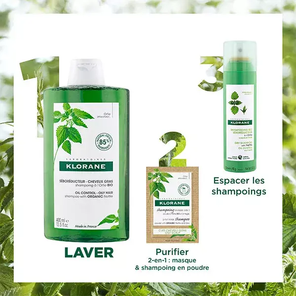 Shampoo Klorane Urtiga Redutor de Sebo 200ml