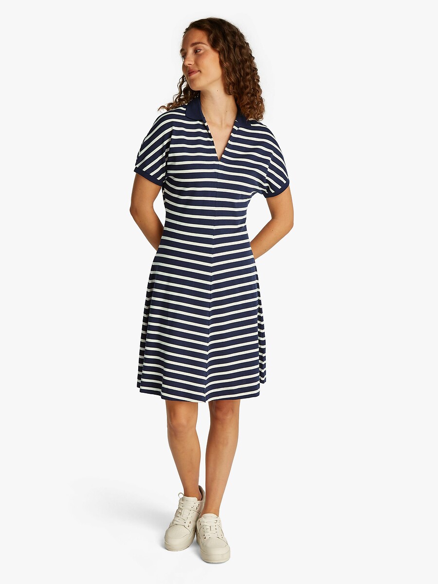 TOMMY HILFIGER<br>Vestido polo listrado