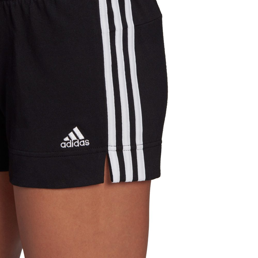 adidas Essentials Slim 3-Streifen Shorts Damen schwarz