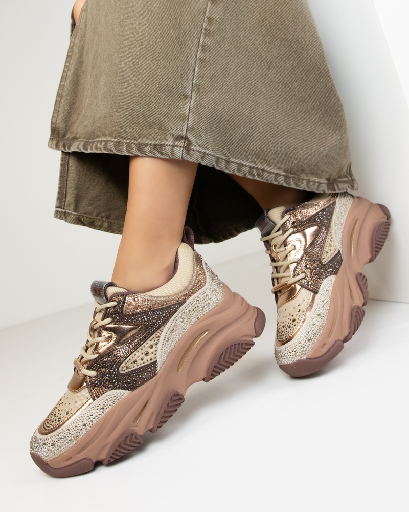 Steve Madden Privy Dad Sneakers  - beige