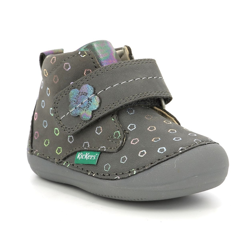 Kickers Kickers Sabio Gris Foncé à Fleurs