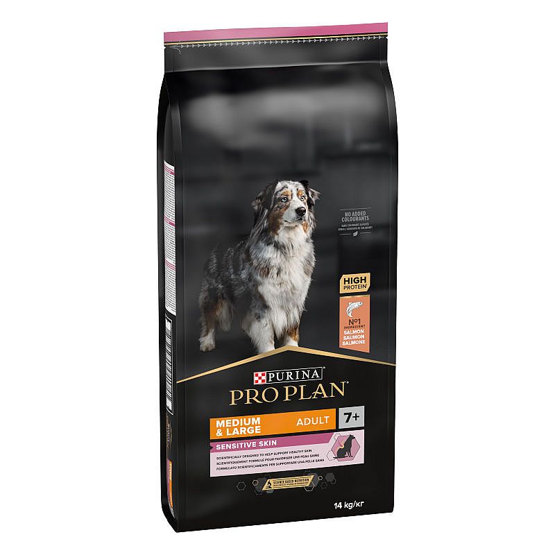 Purina Pro Plan Medium & Large Adult 7+ Sensitive Skin Hondenvoer Zalm 14 kg | 12825