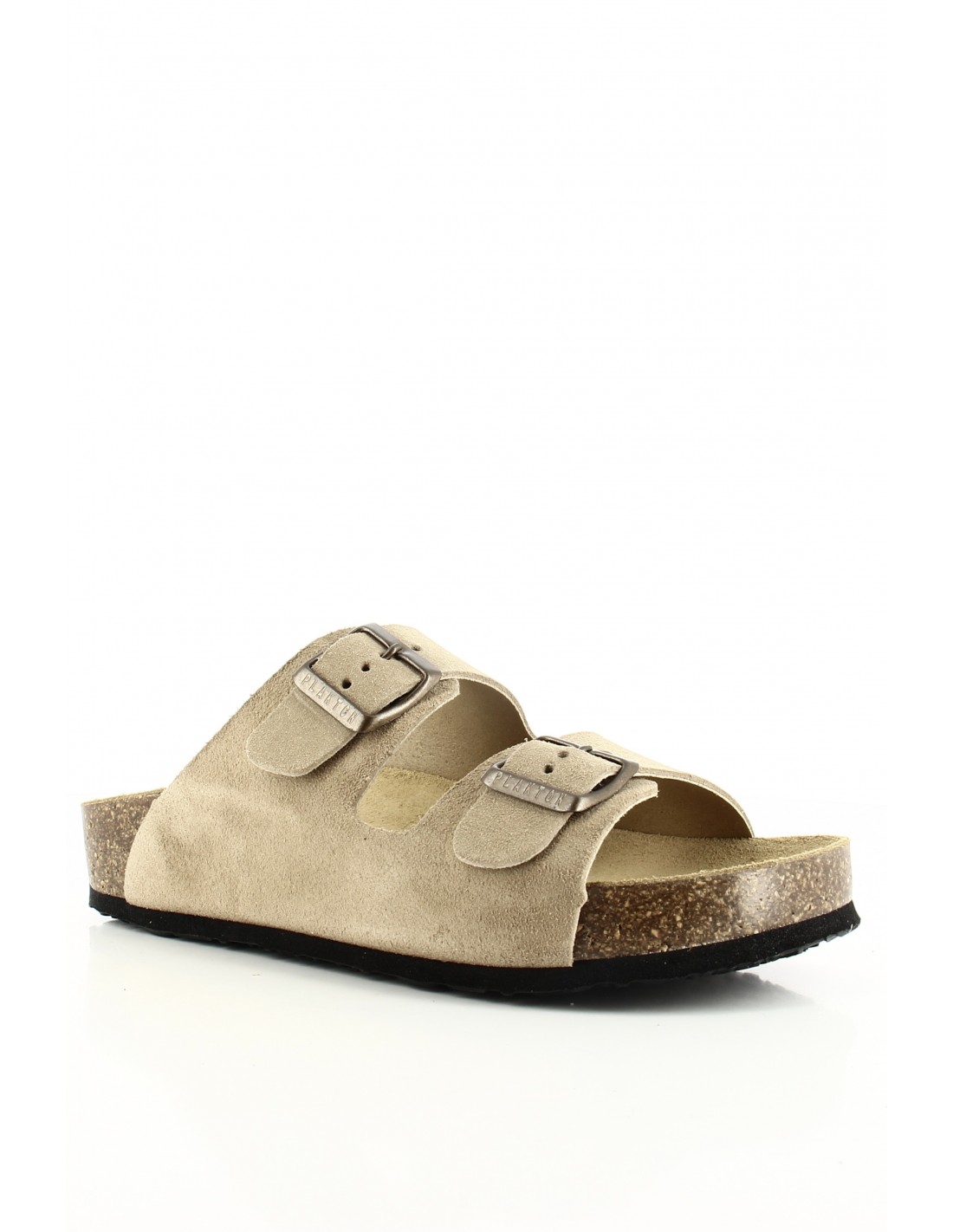 plakton Mules Femme Cp Beta Cuir Marron Clair