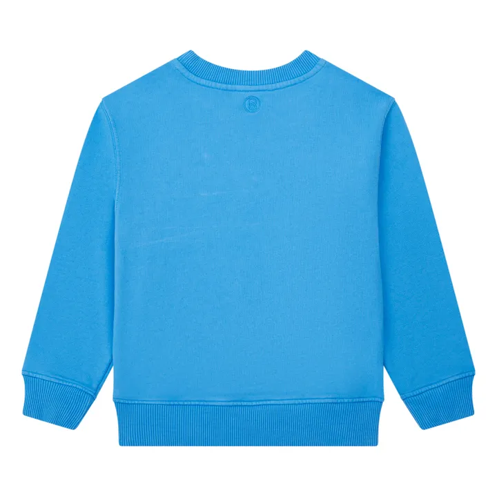 SMALLABLE BASICS Sweat Crewneck Garçon Molleton Bio | Bleu azur