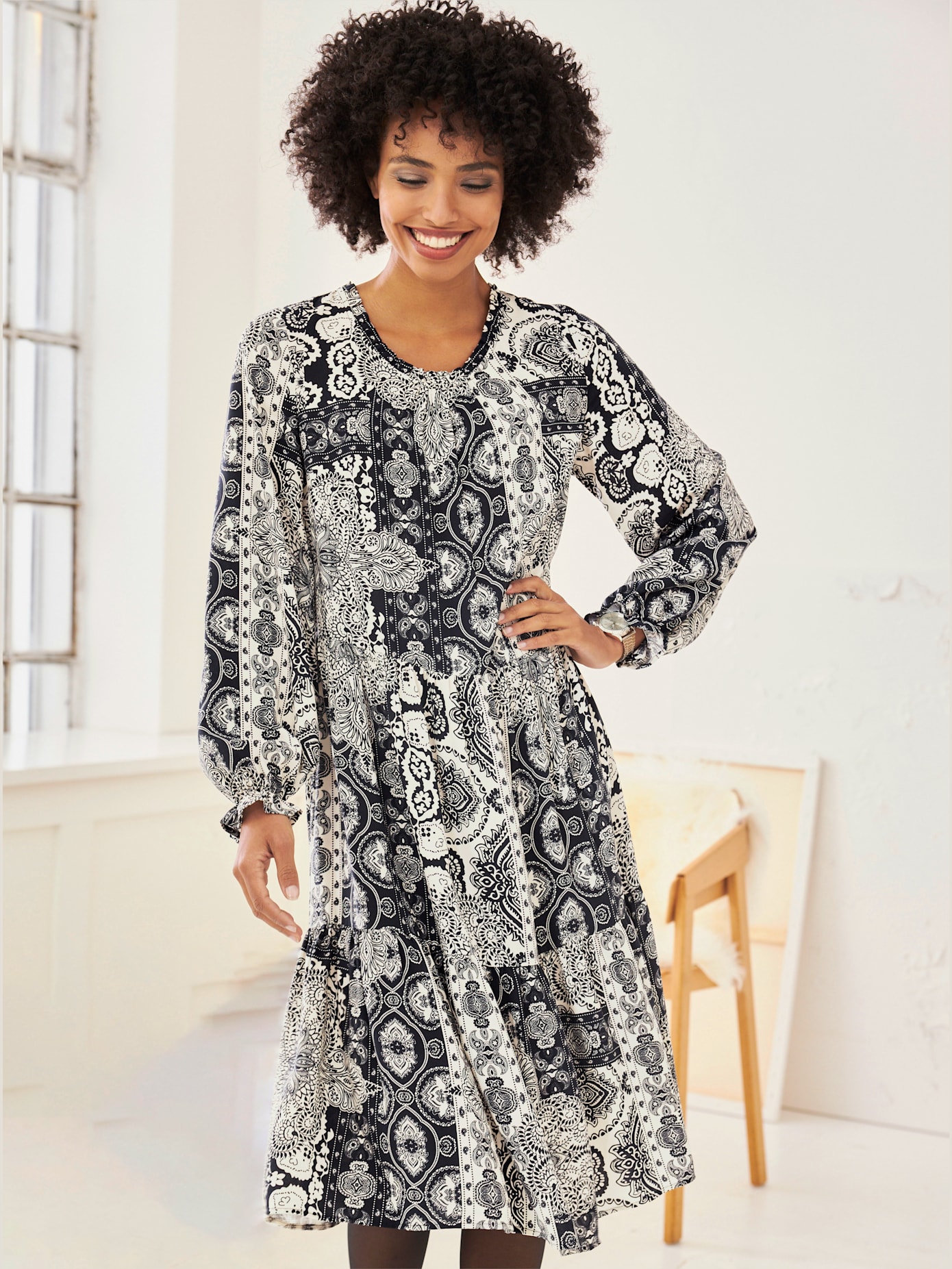 Robe imprimée motif paisley