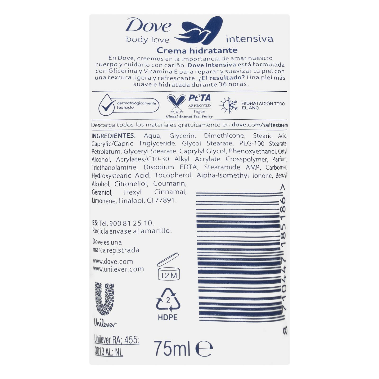 Crème pour les mains intensive Dove