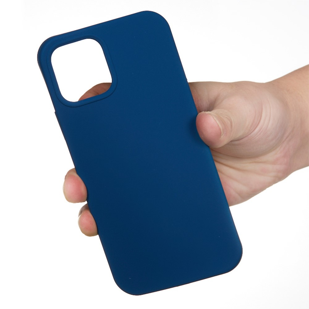 iPhone 14 Pro Max Silikon Case Hülle - Dunkelblau
