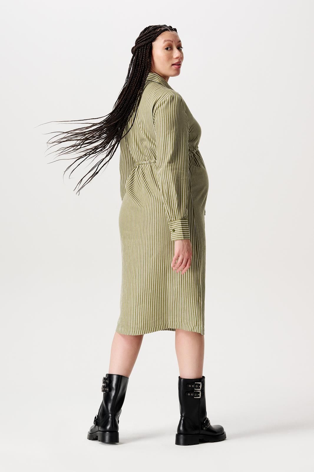 Noppies Maternity Jurk met voedingsfunctie Vaala - Sphagnum Stripe