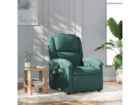 Fauteuil inclinable Vert foncé Tissu